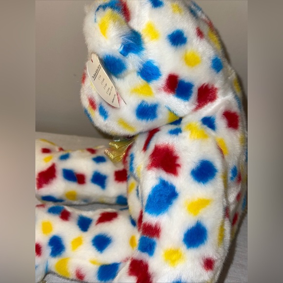 Beanie Babies Ty 2K 12” confetti bear 1999 Retired edition teddy bear plush - Picture 14 of 16